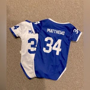 Auston Matthews Baby Jerseys Home and Away Set - 9 months